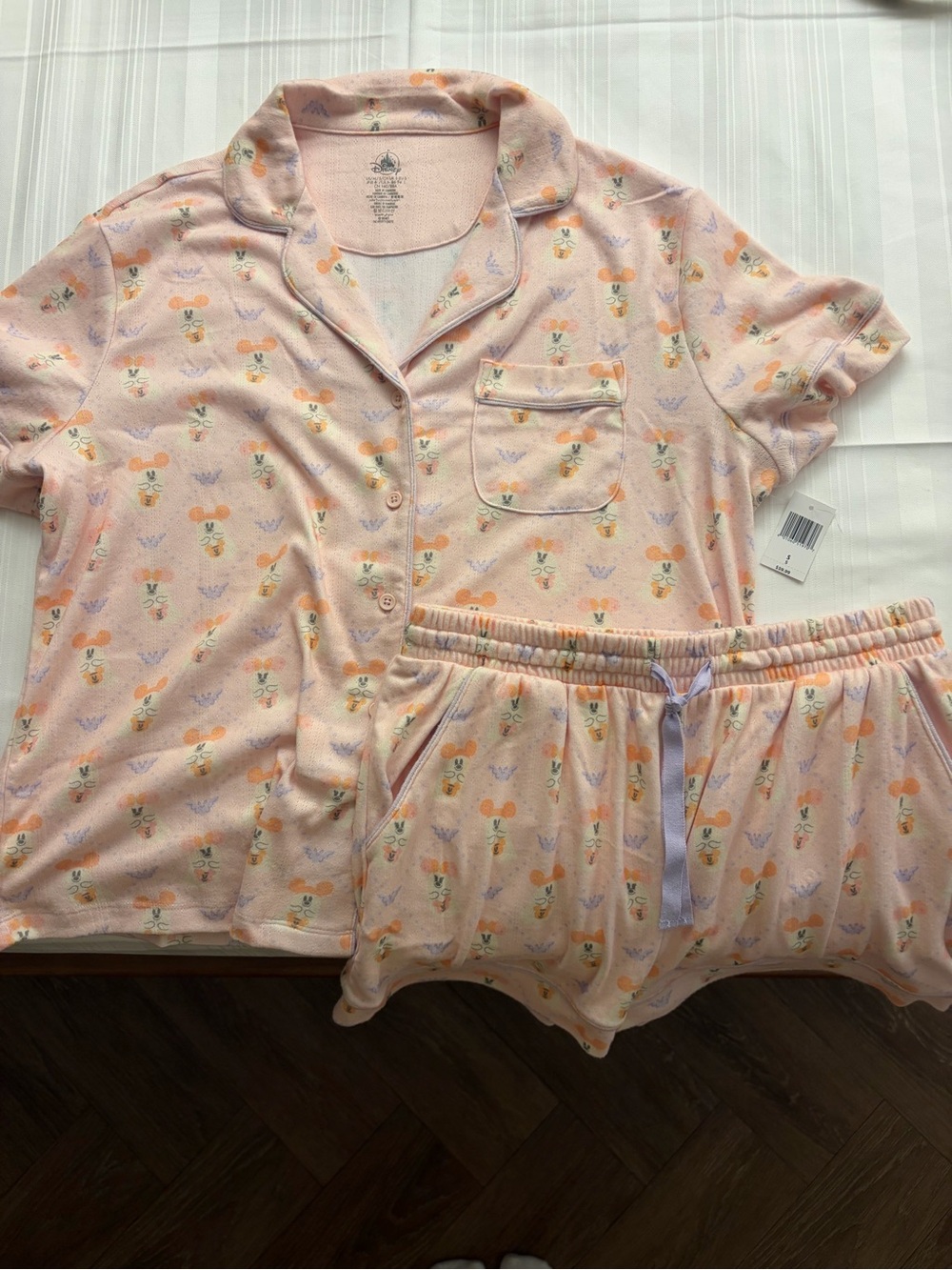NWT Disney Halloween Pink Ghost Pajama Set